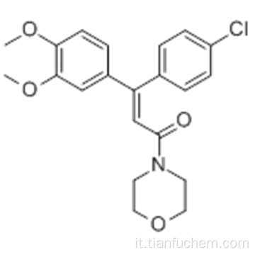 2-Propen-1-one, 3- (4-clorofenil) -3- (3,4-dimetossifenil) -1- (4-morfolinile) - CAS 110488-70-5